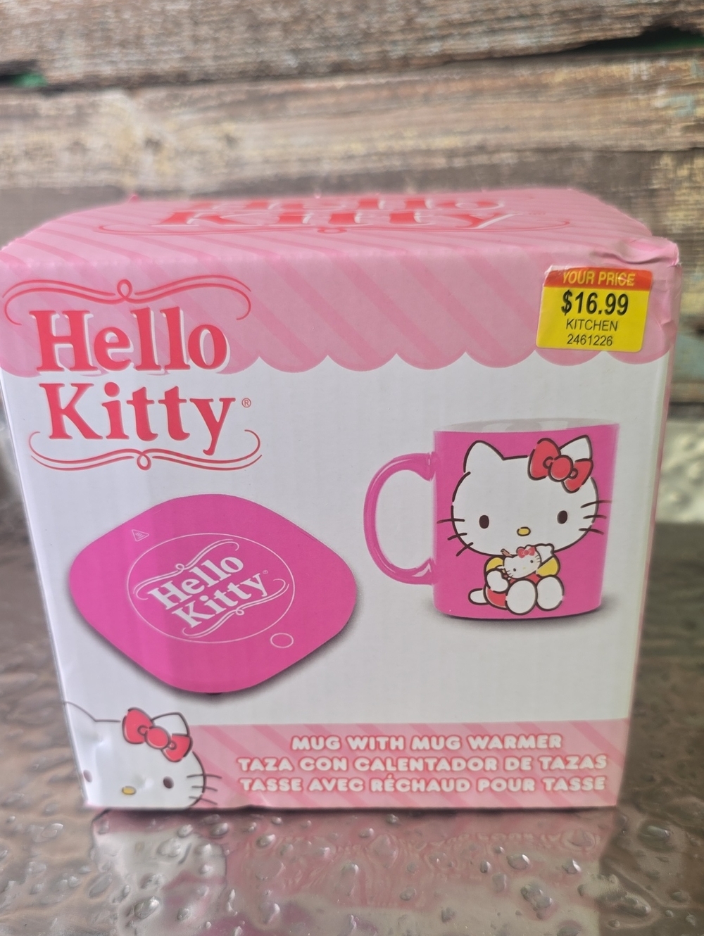 Hello Kitty Pink Mug with Mug Warmer, NWT